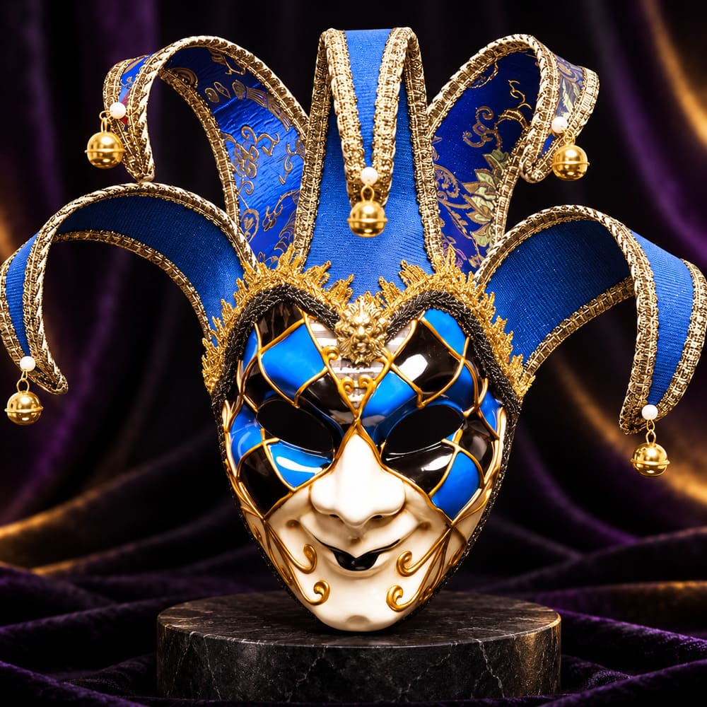 Masque Arlequin Bleu - Baldassare