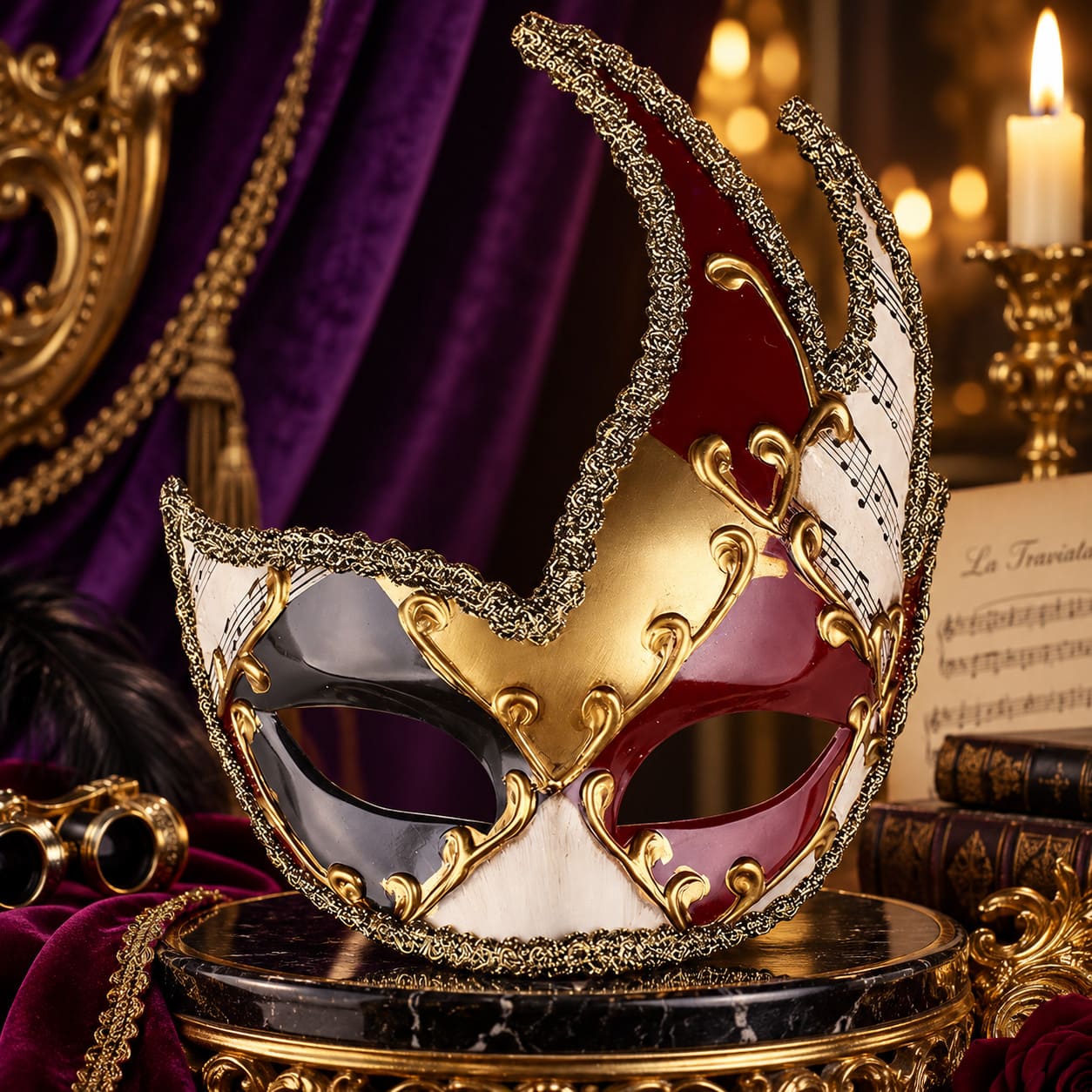 Masque Arlequin Mardi Gras - Cosimo