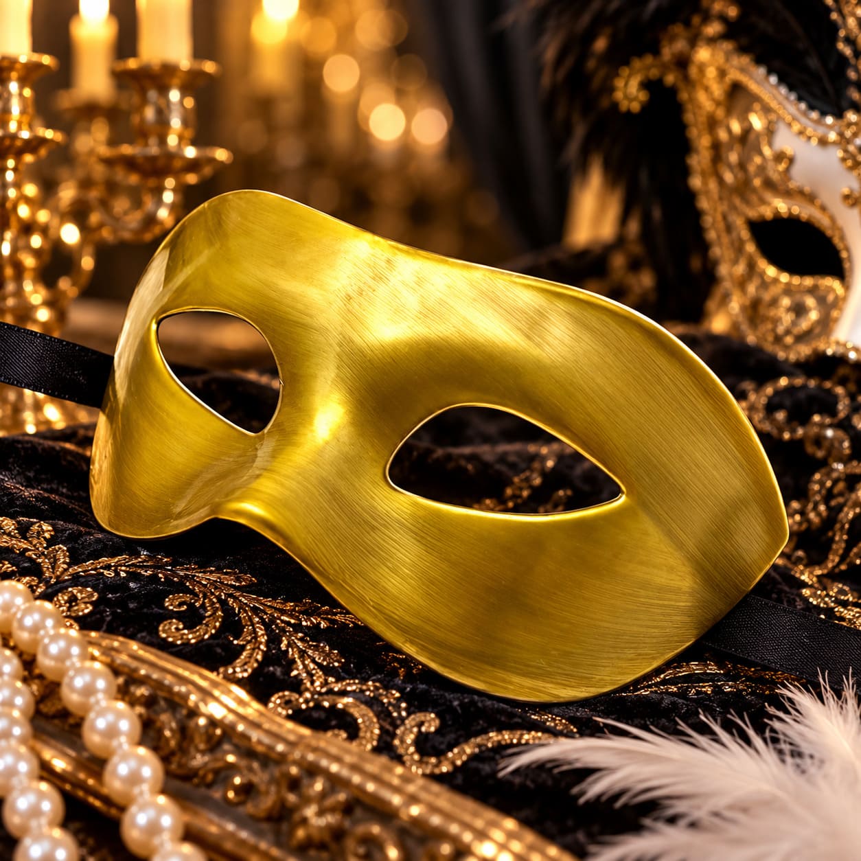 Masque Doré Sexy Homme - Teodoro