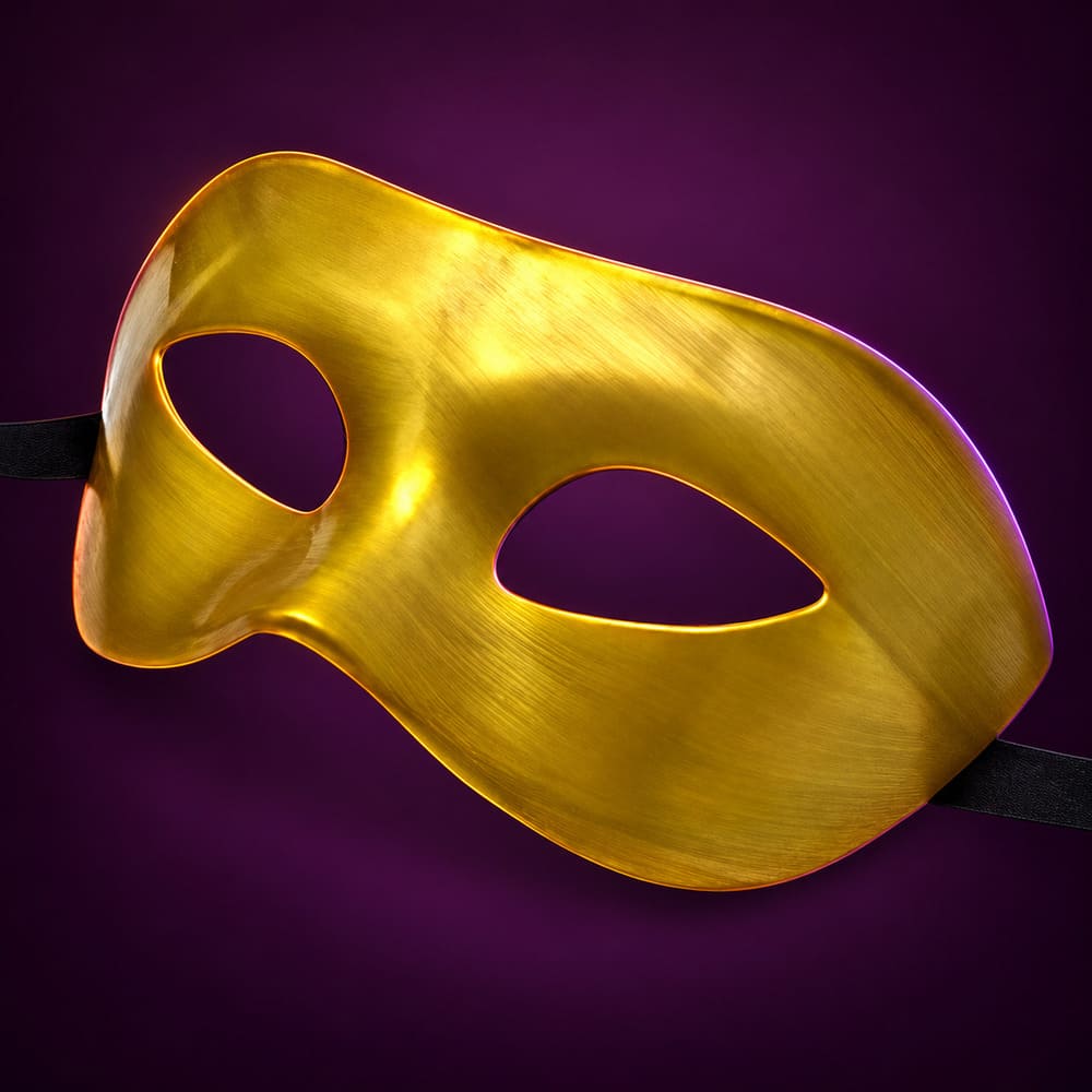 Masque Doré Sexy Homme - Teodoro