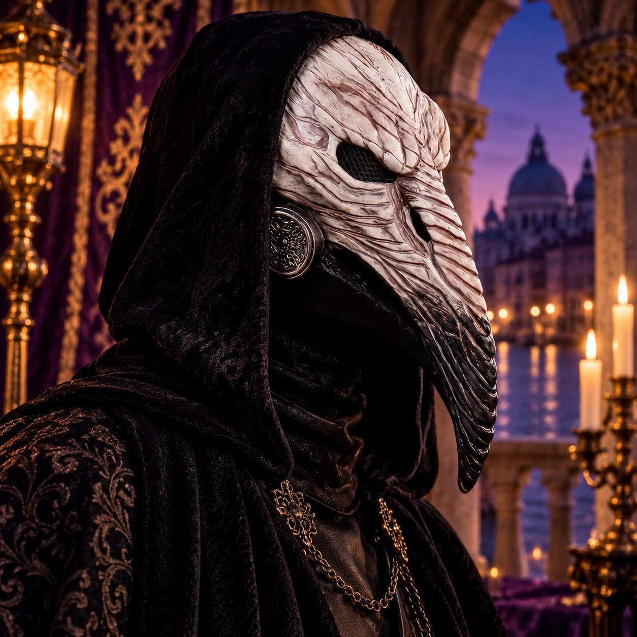 Masque Oiseau Carnaval de Venise - Leonardo