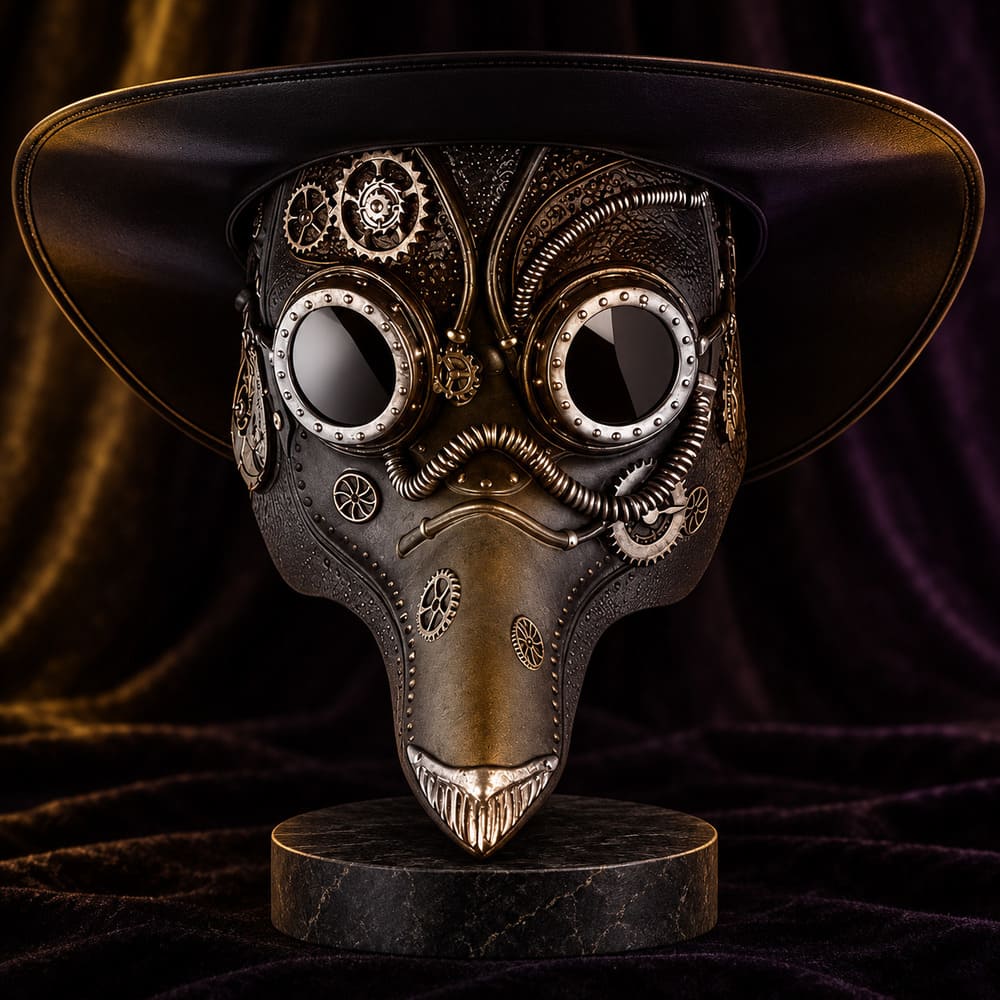 Masque Vénitien Corbeau Steampunk - Alessandro