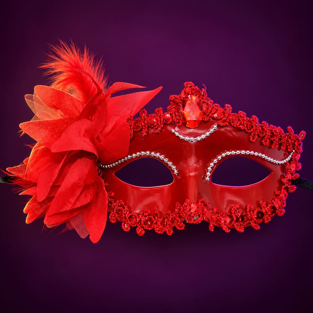 Masque Vénitien Rouge - Sofia