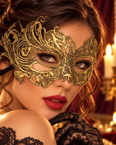 Masque Dentelle Or – Ottavia